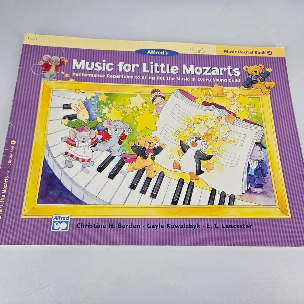 Alfred Music for Little Mozart Piano Learning Prep Level 4 Lesson Recital Lot 2